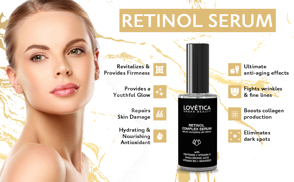 Retinol Serum low high molecular weight lovetica